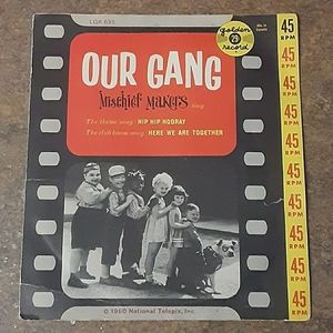 Vintage 1960 Our Gang Mischief Makers 7" Vinyl Rec